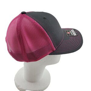 Richardson 112 Hat Ball Cap Gray Pink Mesh Dynalectric Oregon Logo OS Adjustable